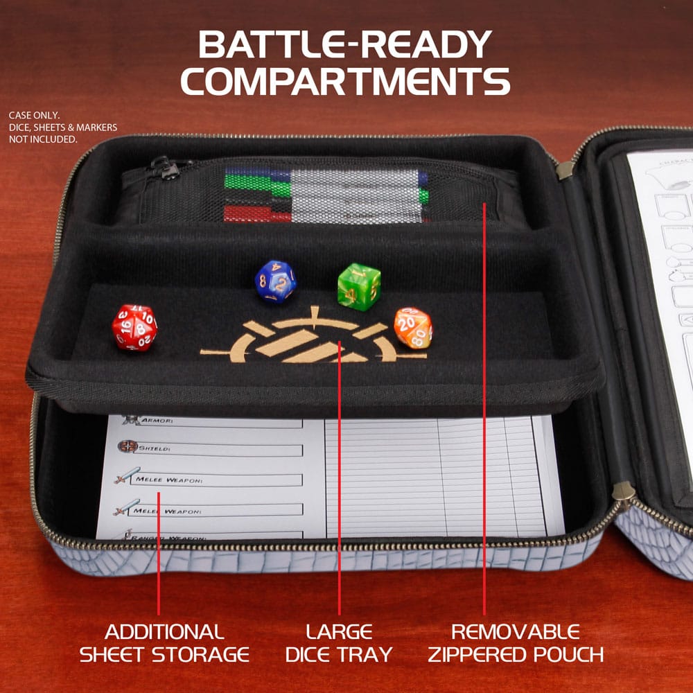 Enhance RPG Series Collector's Edition Organizer Case Silver - Versand: 5-7 Tage nach Bestellung