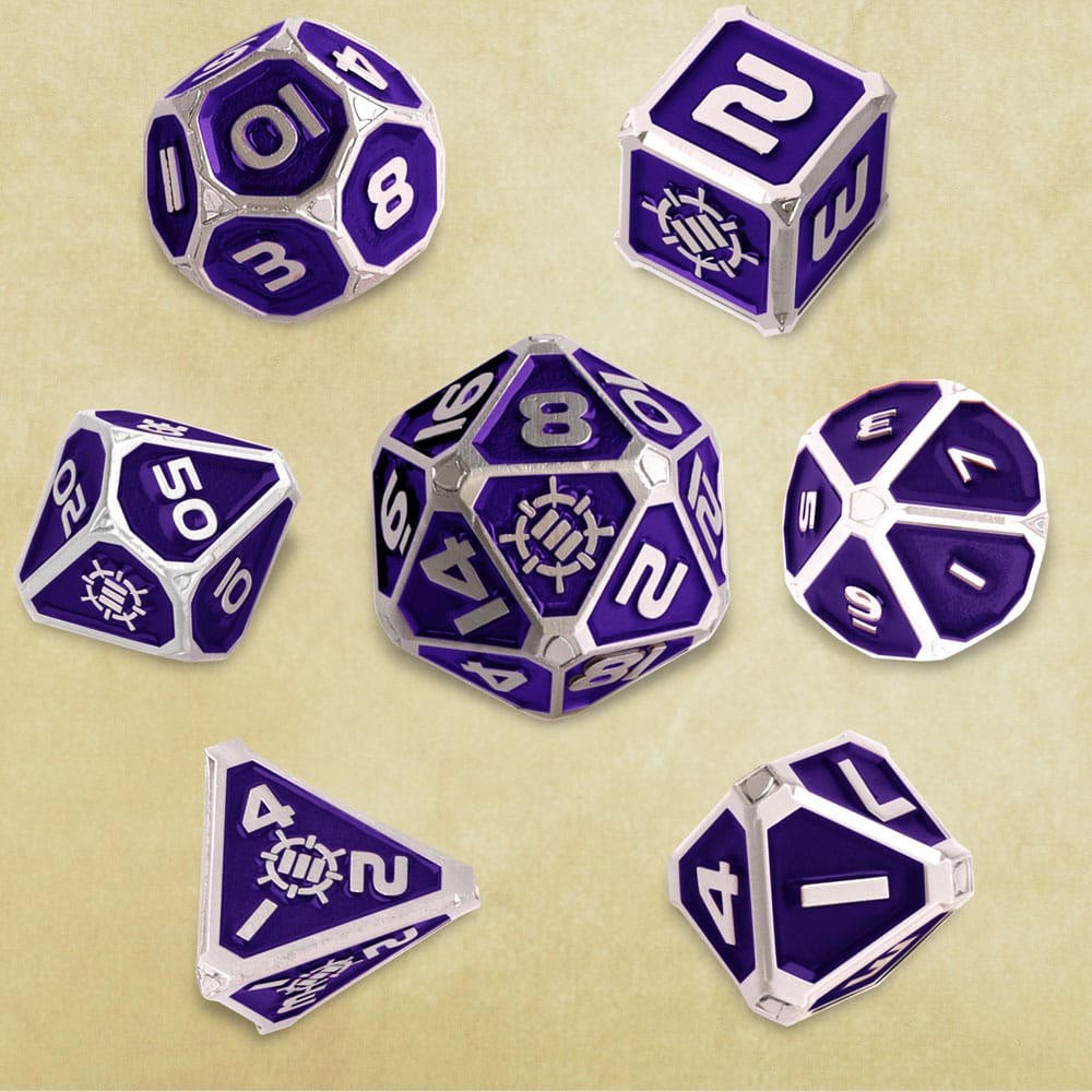 Enhance Tabletop Series Metall RPG Würfel Set Purple (7) - Preorder - ETA: 17.10.2025