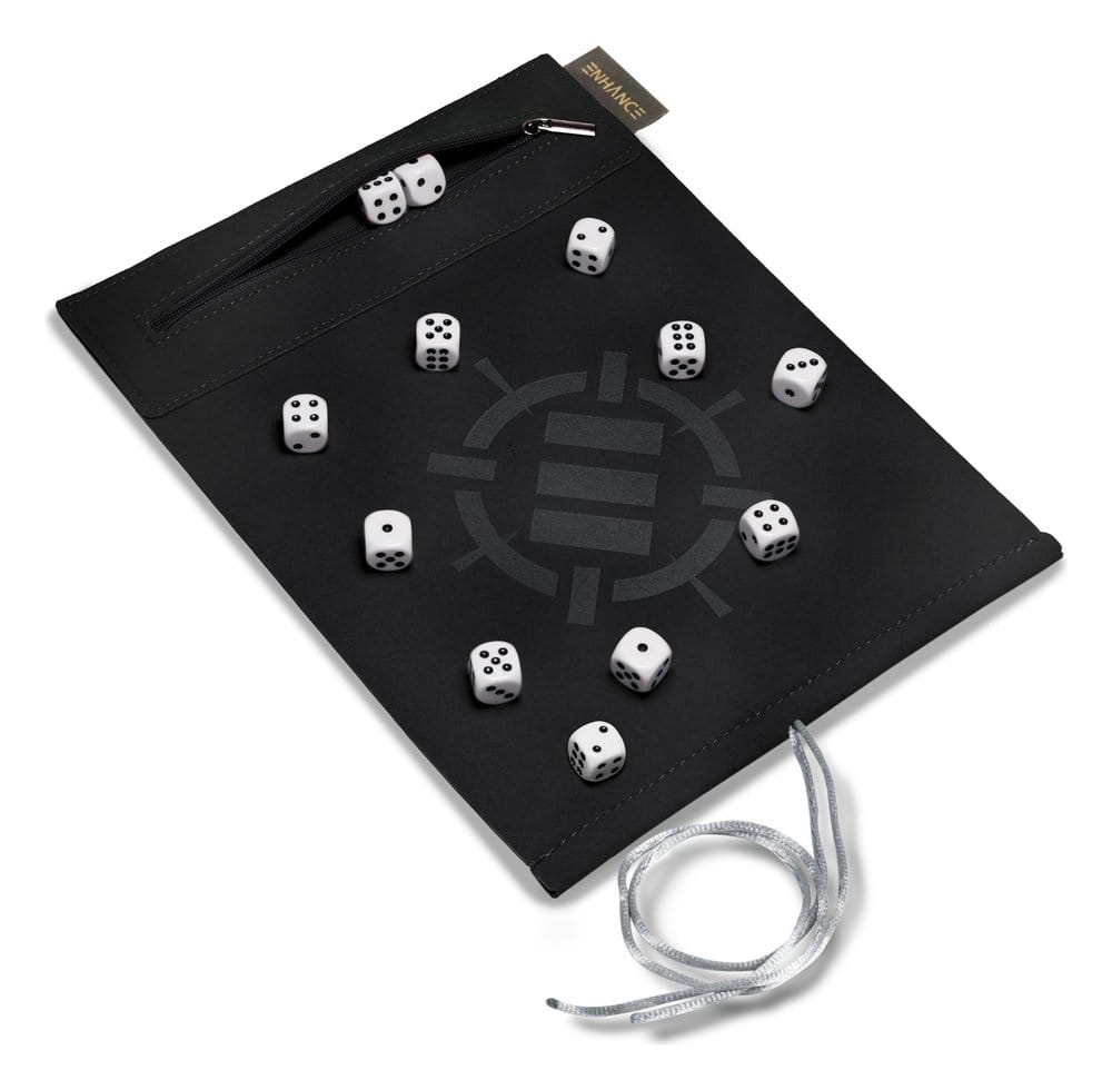 Enhance Tabletop-Zubehör Roll on a Scroll Würfel und Würfelmatte Weiß - Preorder - ETA: 10.10.2026