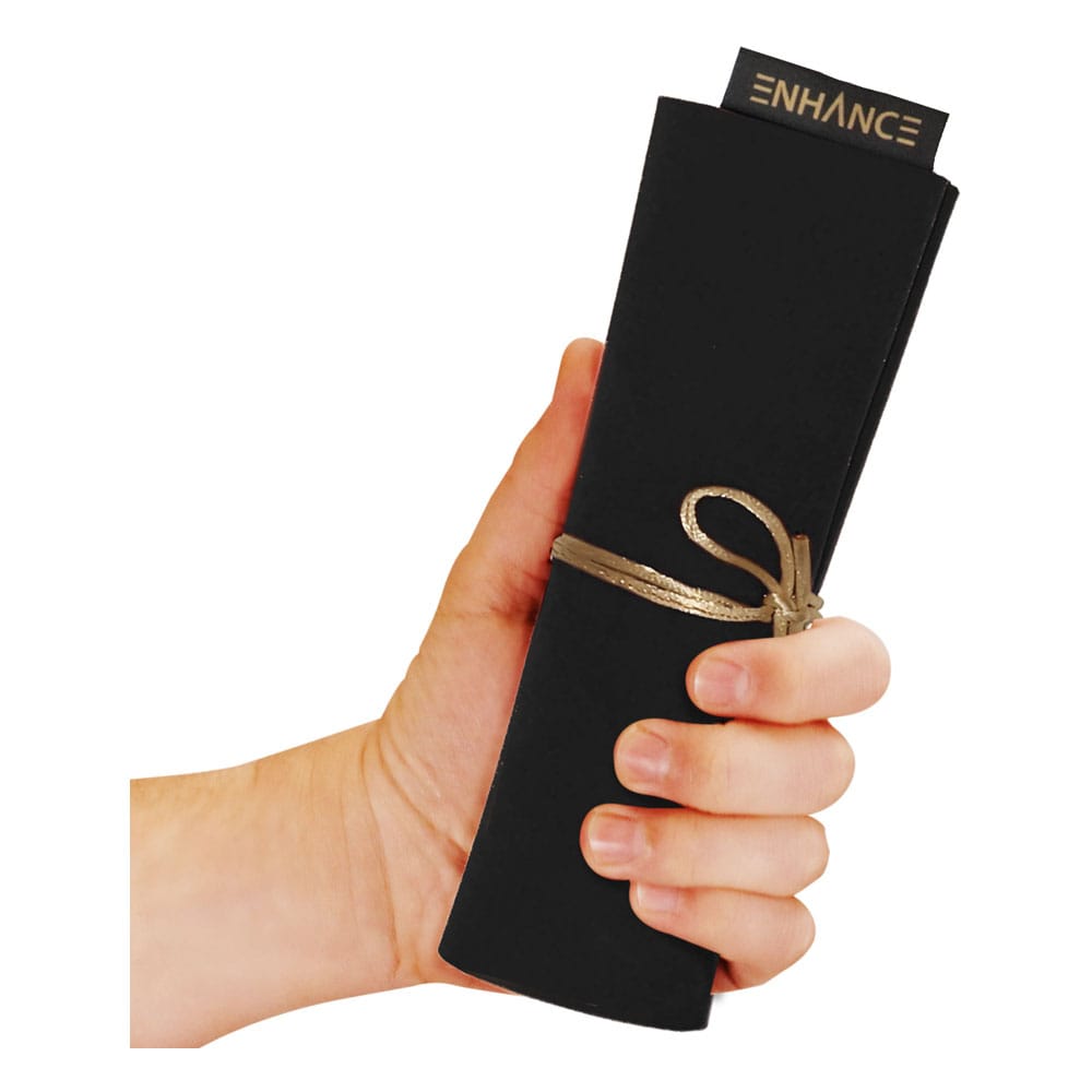 Enhance Tabletop Roll on a Scroll Würfeltasche mit Würfel Black  - Preorder - ETA: 17.10.2025