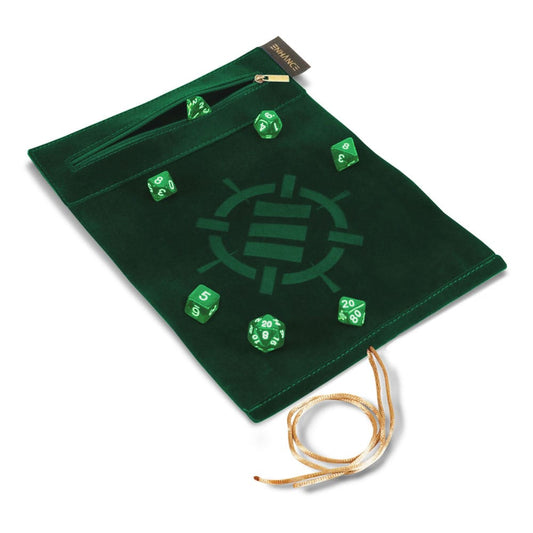 Enhance Tabletop Roll on a Scroll Würfeltasche mit Würfel Grün  - Preorder - ETA: 02.10.2025