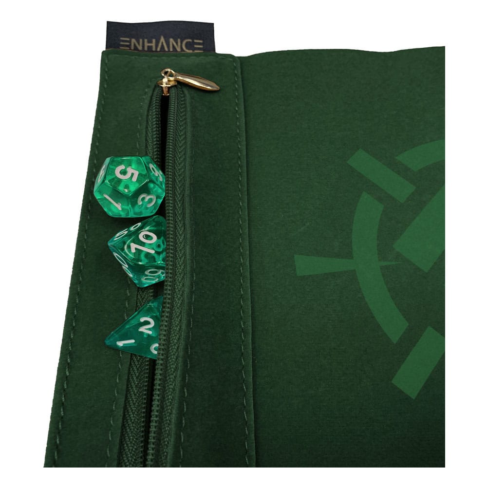 Enhance Tabletop Roll on a Scroll Würfeltasche mit Würfel Grün  - Preorder - ETA: 02.10.2025