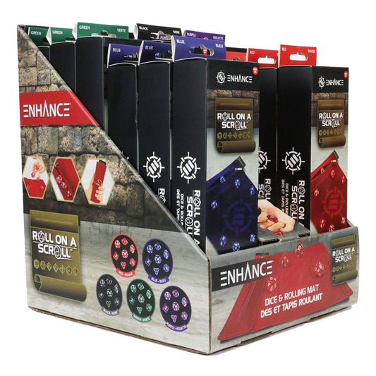 Enhance Tabletop Roll on a Scroll Würfeltasche mit Würfel Sortiment (15) - Preorder - ETA: 02.10.2025