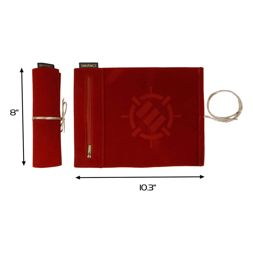 Enhance Tabletop Roll on a Scroll Würfeltasche mit Würfel Rot - Preorder - ETA: 17.10.2025