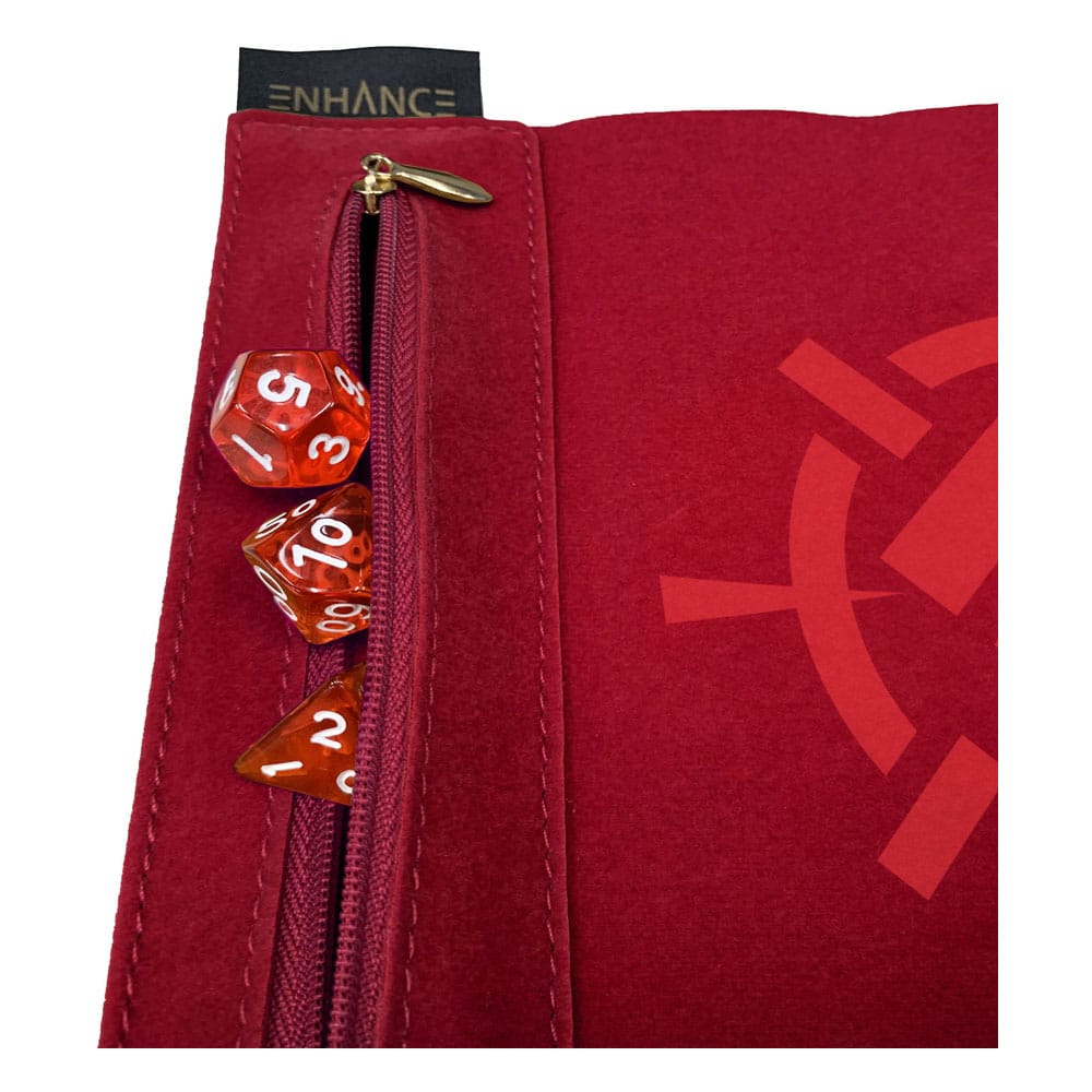 Enhance Tabletop Roll on a Scroll Würfeltasche mit Würfel Rot - Preorder - ETA: 17.10.2025