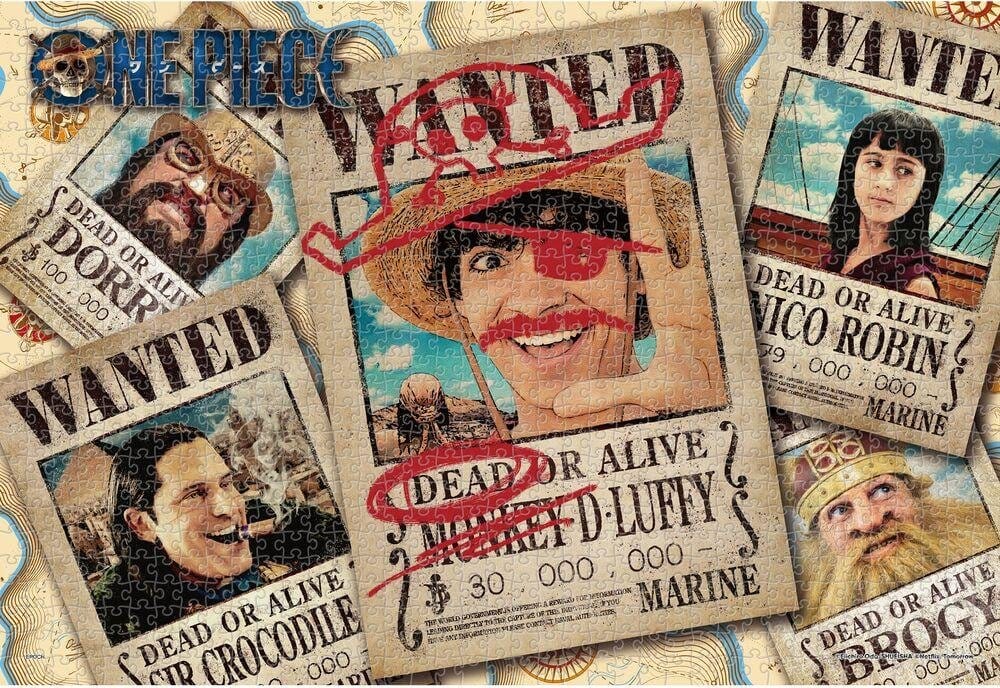 One Piece Puzzle 1000 Teile Wanted - Versand: 7 Tage nach Bestellung