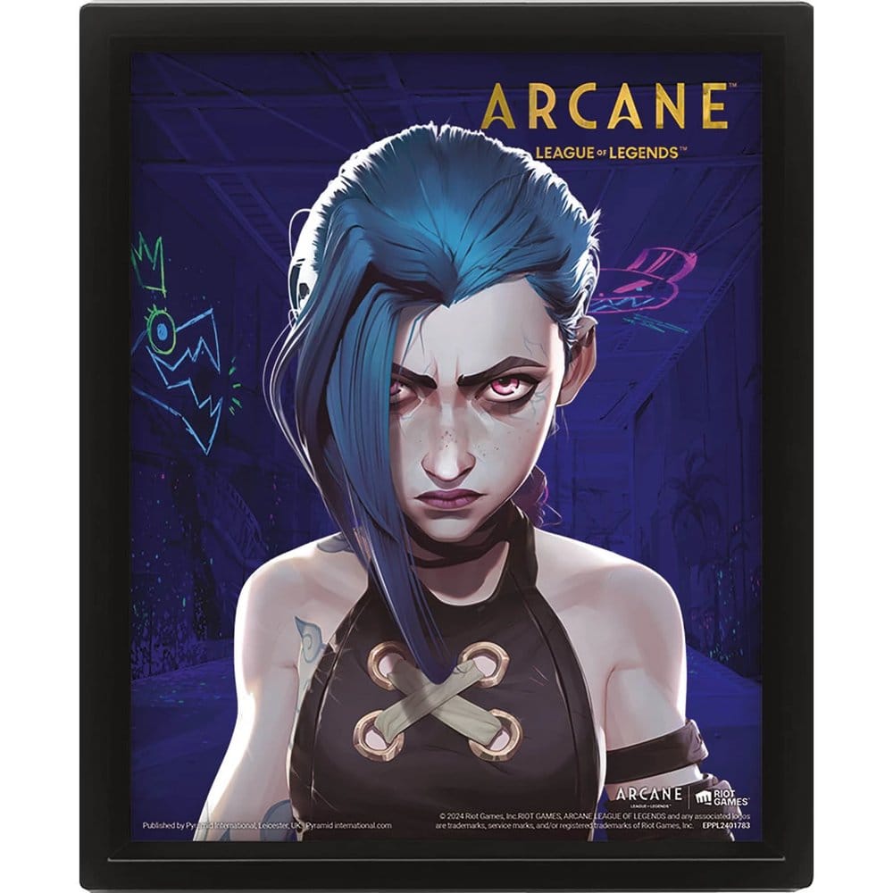 League of Legends Arcane 3D-Effekt Poster Jinx-VI - Preorder - ETA: 27.07.2026