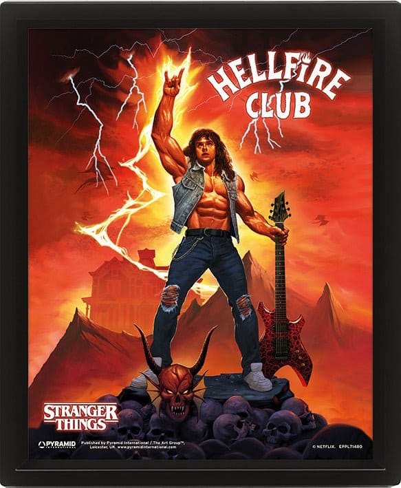 Stranger Things 4 3D-Effekt Poster Hellfire Tribute - Preorder - ETA: 27.07.2026