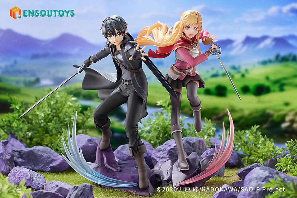 Sword Art Online Statue 1/7 Progressive Scherzo of Deep Night Kirito & Asuna Set  - Versand: 7 Tage nach Bestellung