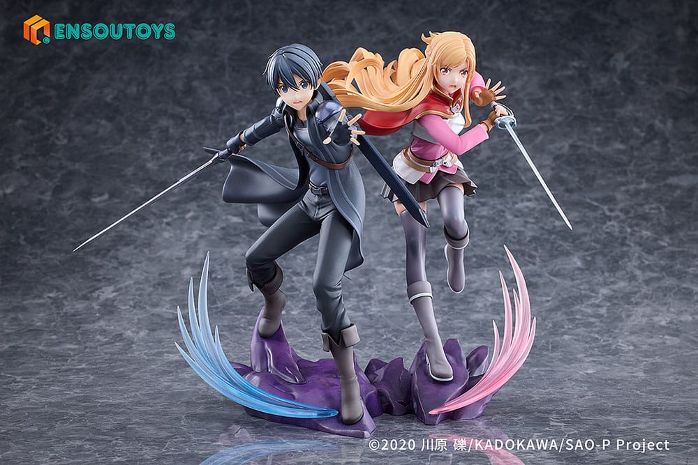 Sword Art Online Statue 1/7 Progressive Scherzo of Deep Night Kirito & Asuna Set  - Versand: 7 Tage nach Bestellung