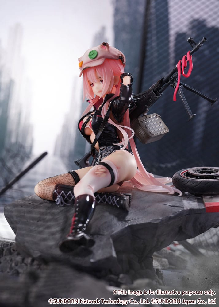 Girls' Frontline SHIBUYA SCRAMBLE FIGURE PVC Statue 1/7 UKM-2000 Gale Lightning -Wounded Ver.- 20 cm - Versand: 5-7 Tage nach Bestellung