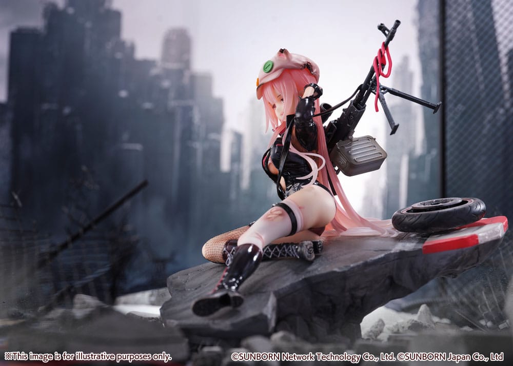 Girls' Frontline SHIBUYA SCRAMBLE FIGURE PVC Statue 1/7 UKM-2000 Gale Lightning -Wounded Ver.- 20 cm - Versand: 5-7 Tage nach Bestellung