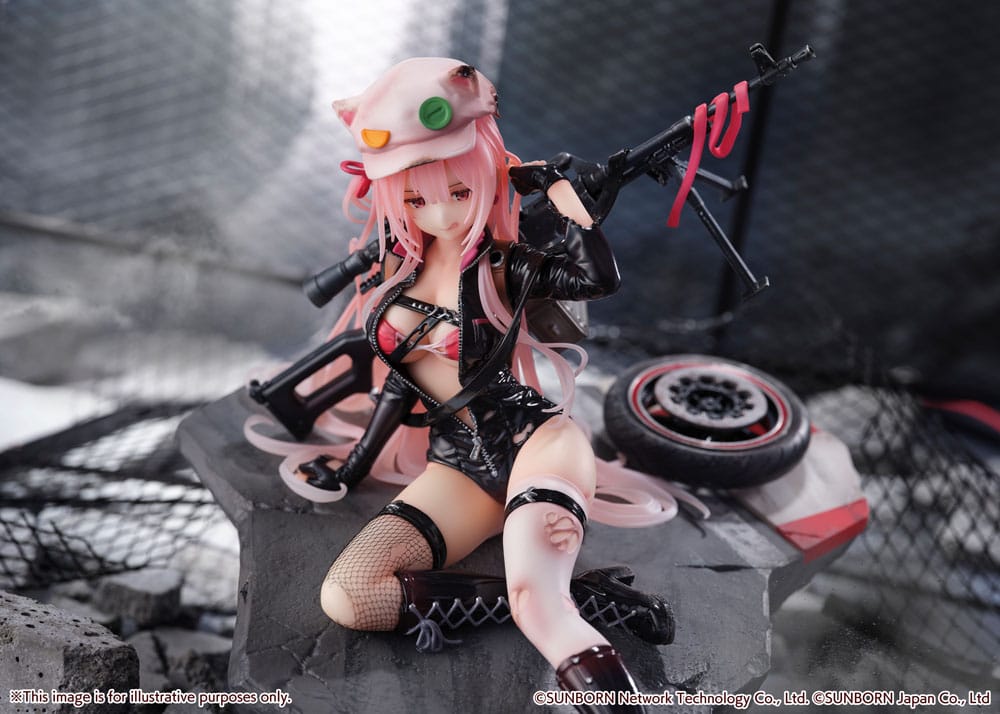 Girls' Frontline SHIBUYA SCRAMBLE FIGURE PVC Statue 1/7 UKM-2000 Gale Lightning -Wounded Ver.- 20 cm - Versand: 5-7 Tage nach Bestellung