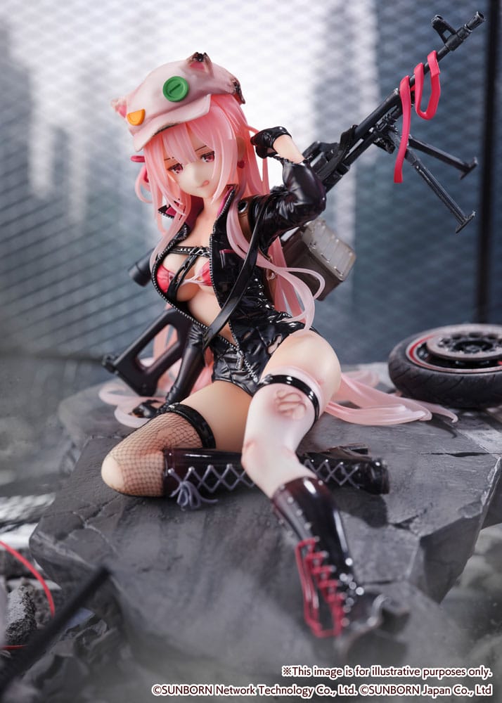 Girls' Frontline SHIBUYA SCRAMBLE FIGURE PVC Statue 1/7 UKM-2000 Gale Lightning -Wounded Ver.- 20 cm - Versand: 5-7 Tage nach Bestellung