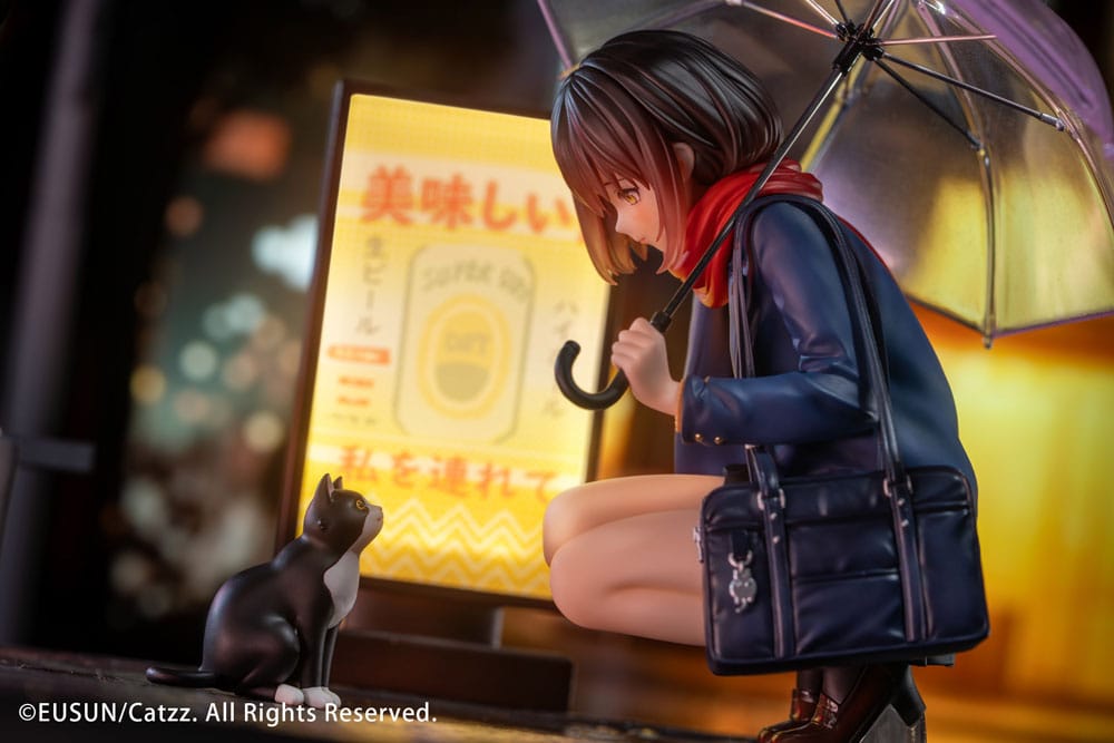 Original Character Statue 1/7 Rainy Day - Meeting Illustrated by Catzz 16 cm      - Versand: 7 Tage nach Bestellung