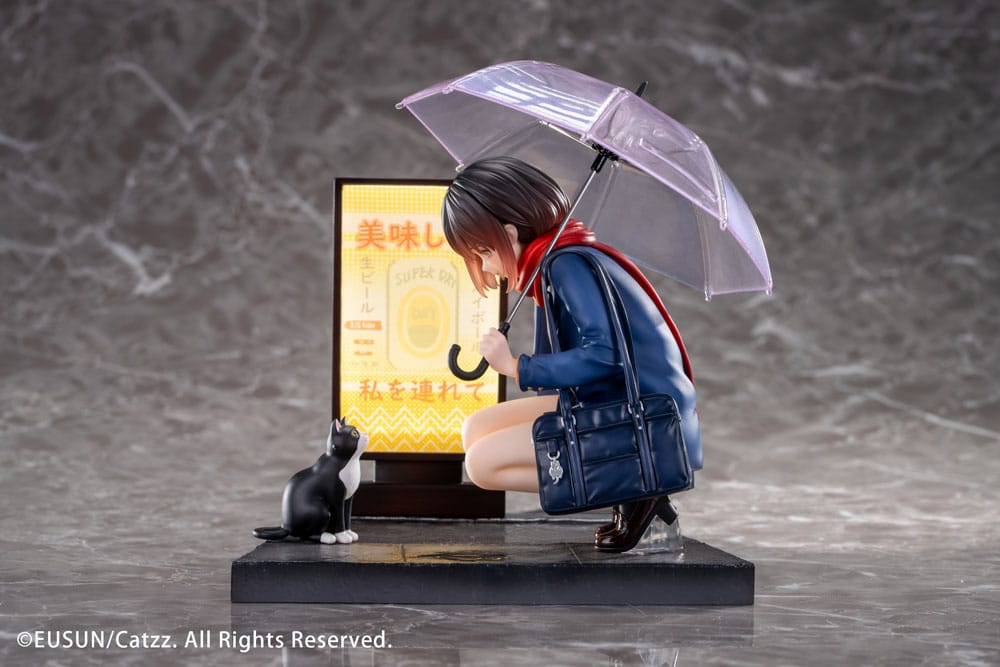 Original Character Statue 1/7 Rainy Day - Meeting Illustrated by Catzz 16 cm      - Versand: 7 Tage nach Bestellung
