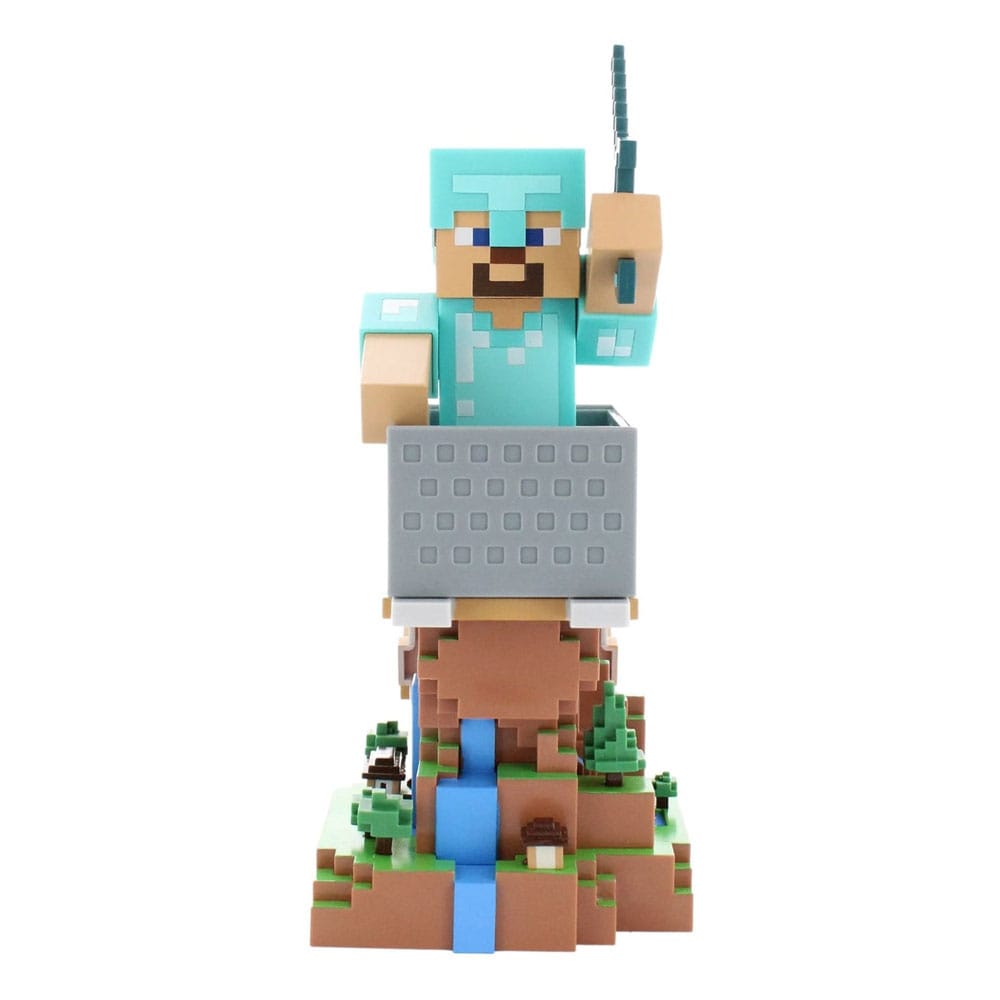 Minecraft Cable Guys Lade-Halter Steve in Diamond Armour 22cm - Versand: 5-7 Tage nach Bestellung