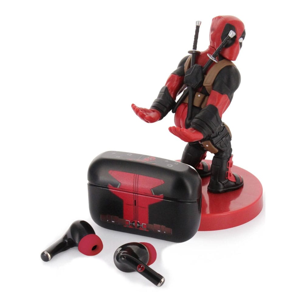 Marvel Holdems Mini-Halter & Kabellose Kopfhörer Deadpool mit TWS Buds Pro 10 cm        - Versand: 5-7 Tage nach Bestellung