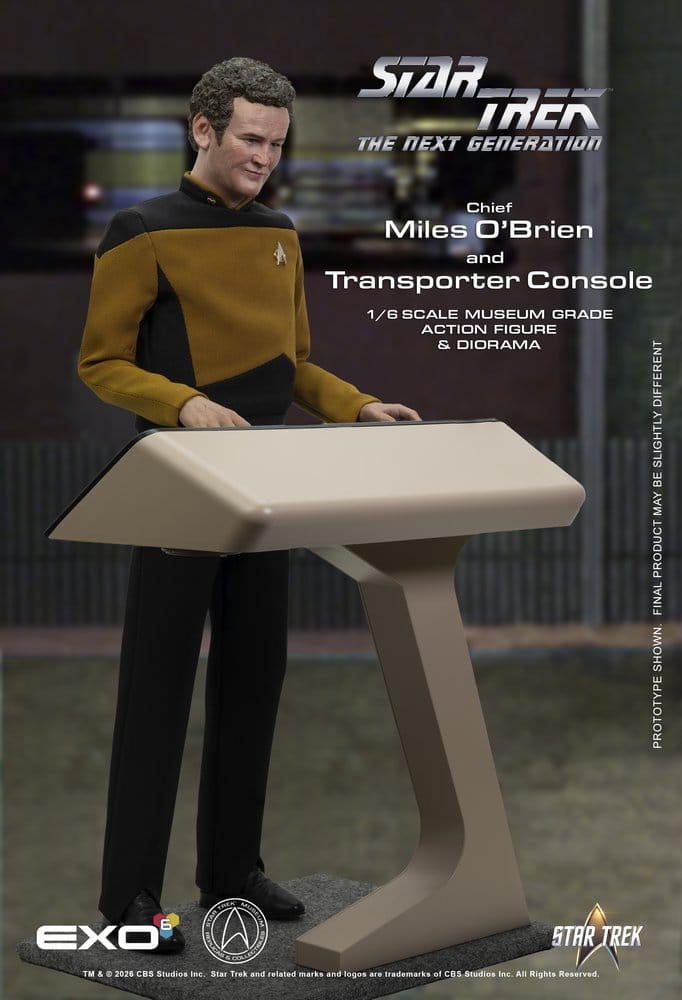 Star Trek: Das nächste Jahrhundert Actionfigur 1/6 Chief Miles O'Brien with Transporter Console 30 cm - Preorder - ETA: 28.02.2027