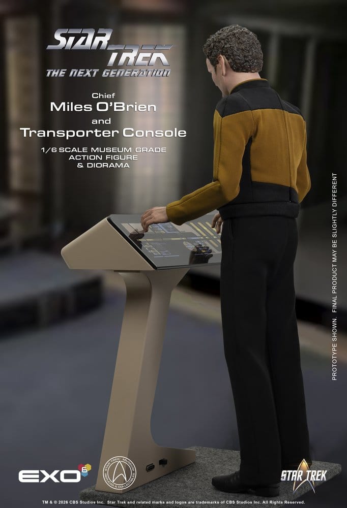 Star Trek: Das nächste Jahrhundert Actionfigur 1/6 Chief Miles O'Brien with Transporter Console 30 cm - Preorder - ETA: 28.02.2027