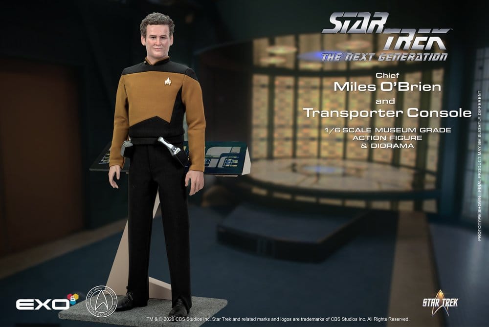 Star Trek: Das nächste Jahrhundert Actionfigur 1/6 Chief Miles O'Brien with Transporter Console 30 cm - Preorder - ETA: 28.02.2027
