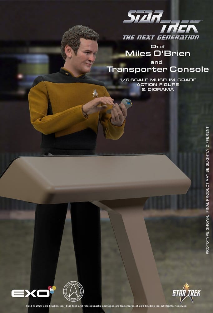 Star Trek: Das nächste Jahrhundert Actionfigur 1/6 Chief Miles O'Brien with Transporter Console 30 cm - Preorder - ETA: 28.02.2027