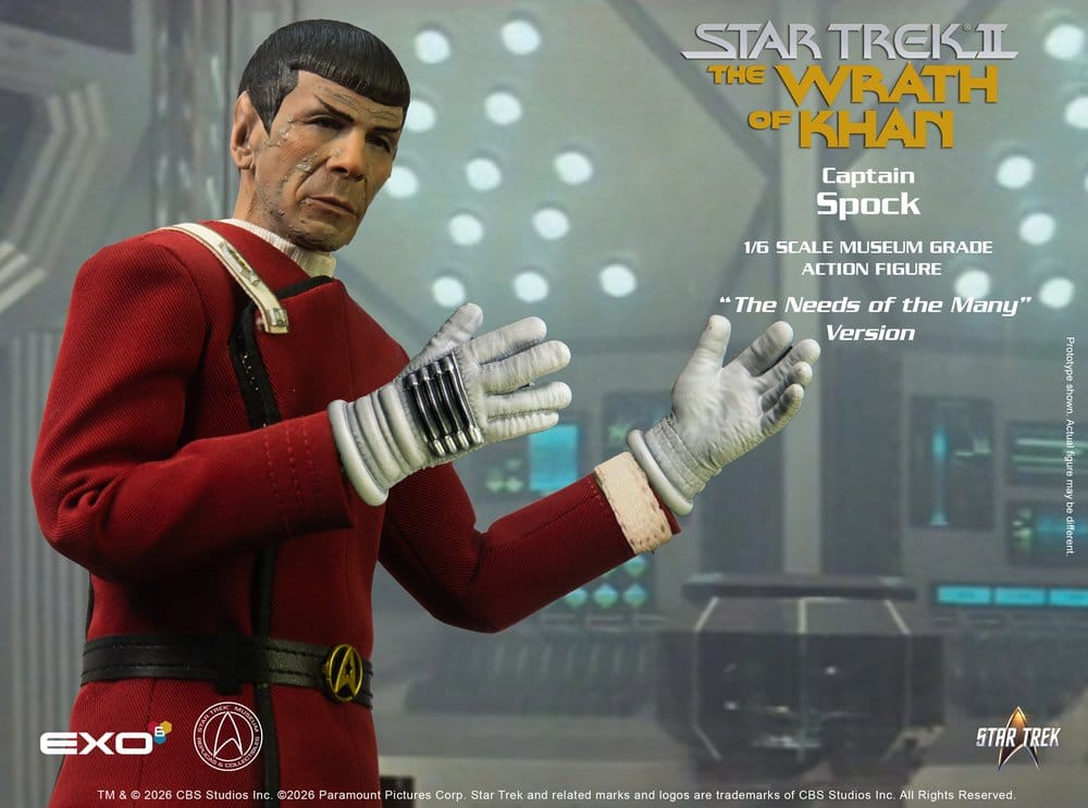 Star Trek: Der Zorn des Khan Actionfigur 1/6 Captain Spock Needs of the Many Version 30 cm - Preorder - ETA: 25.02.2027