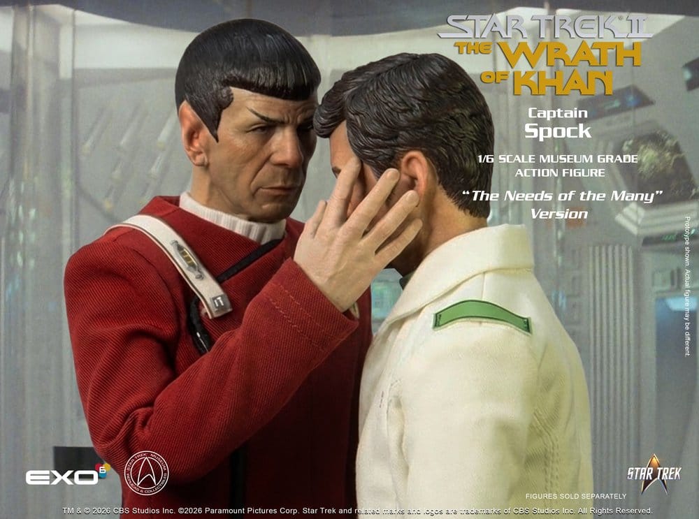 Star Trek: Der Zorn des Khan Actionfigur 1/6 Captain Spock Needs of the Many Version 30 cm - Preorder - ETA: 25.02.2027