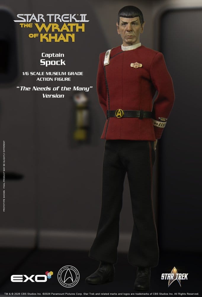 Star Trek: Der Zorn des Khan Actionfigur 1/6 Captain Spock Needs of the Many Version 30 cm - Preorder - ETA: 25.02.2027