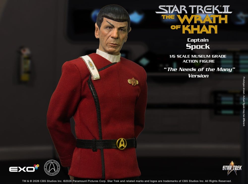 Star Trek: Der Zorn des Khan Actionfigur 1/6 Captain Spock Needs of the Many Version 30 cm - Preorder - ETA: 25.02.2027