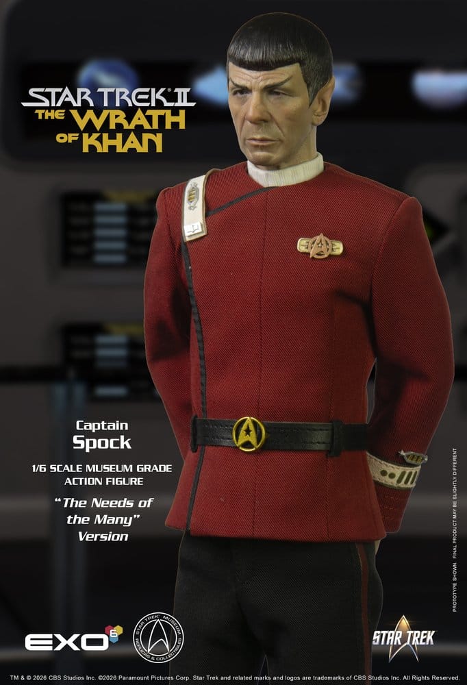 Star Trek: Der Zorn des Khan Actionfigur 1/6 Captain Spock Needs of the Many Version 30 cm - Preorder - ETA: 25.02.2027
