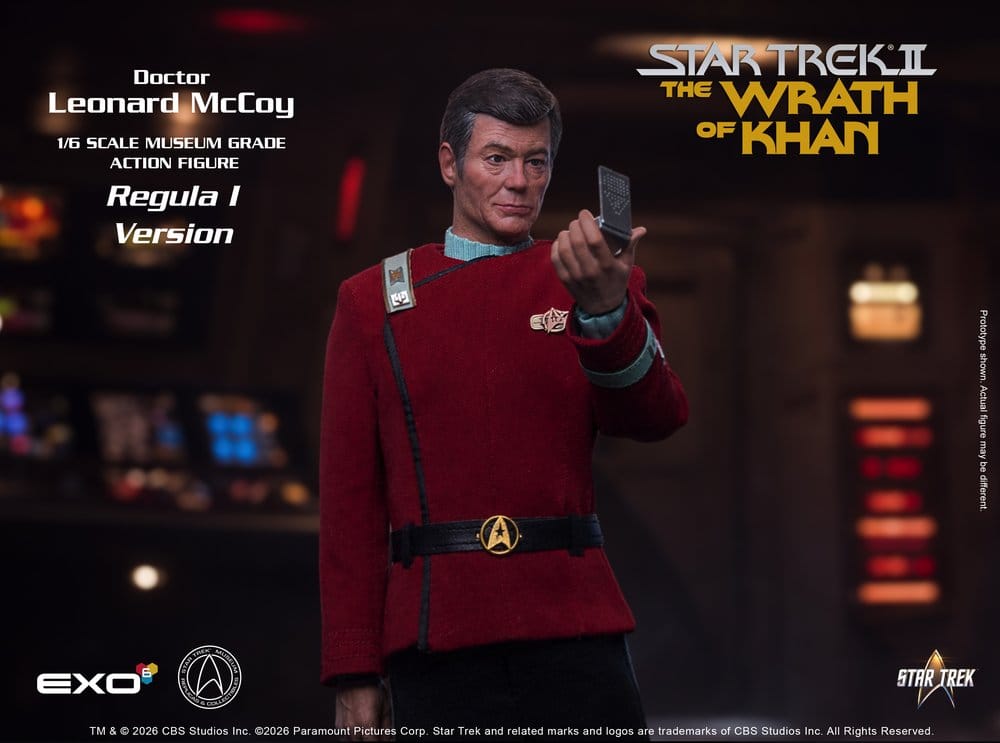 Star Trek II: Der Zorn des Khan Actionfigur 1/6 Dr. Leonard McCoy Regula I Version 30 cm - Preorder - ETA: 25.02.2027