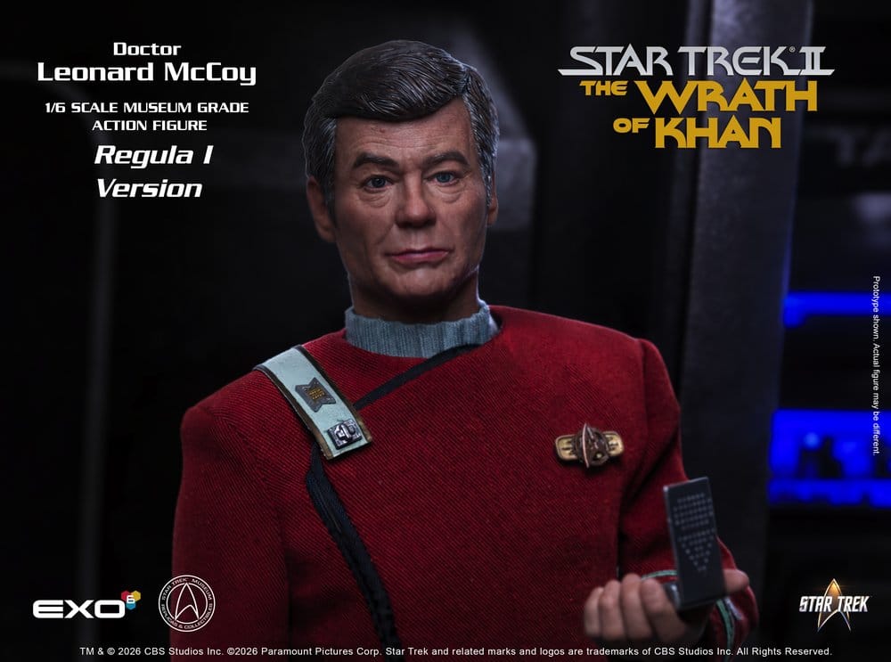 Star Trek II: Der Zorn des Khan Actionfigur 1/6 Dr. Leonard McCoy Regula I Version 30 cm - Preorder - ETA: 25.02.2027