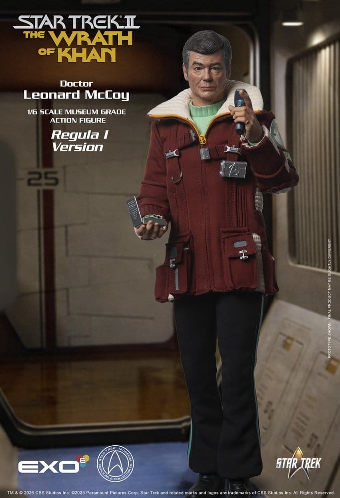 Star Trek II: Der Zorn des Khan Actionfigur 1/6 Dr. Leonard McCoy Regula I Version 30 cm - Preorder - ETA: 25.02.2027