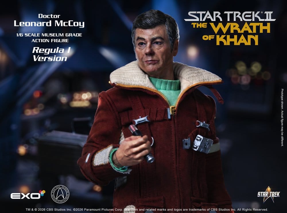 Star Trek II: Der Zorn des Khan Actionfigur 1/6 Dr. Leonard McCoy Regula I Version 30 cm - Preorder - ETA: 25.02.2027