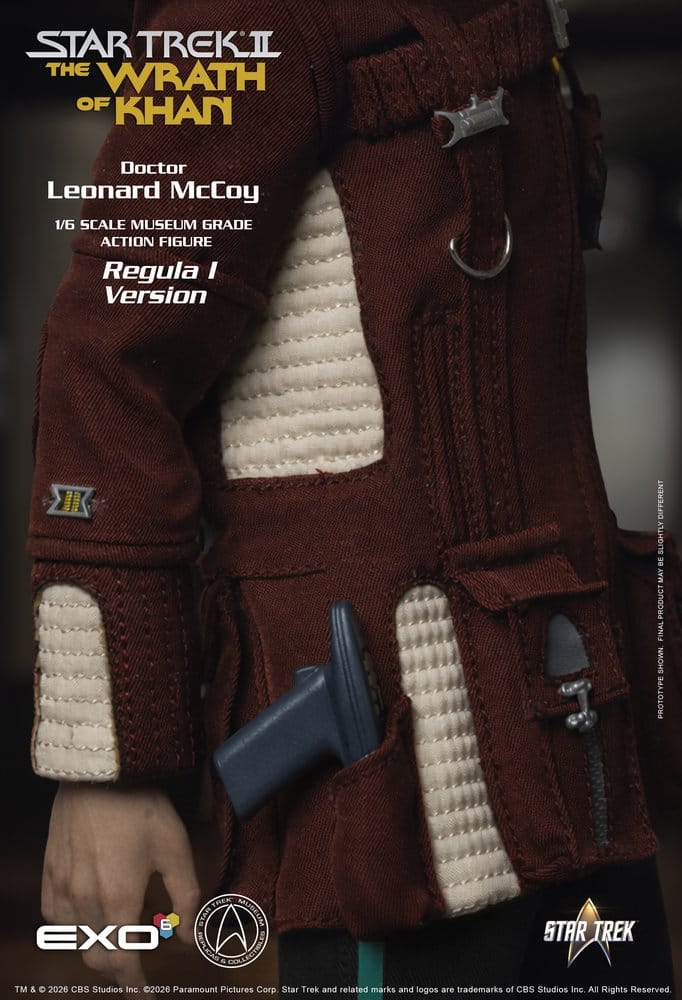 Star Trek II: Der Zorn des Khan Actionfigur 1/6 Dr. Leonard McCoy Regula I Version 30 cm - Preorder - ETA: 25.02.2027