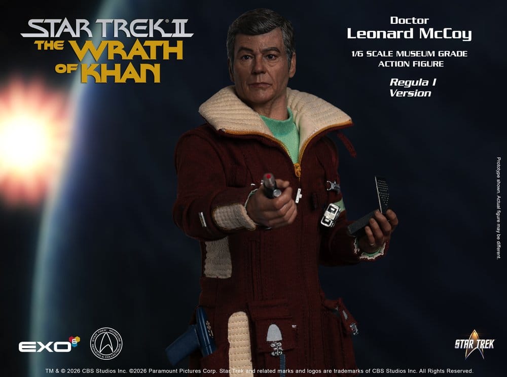 Star Trek II: Der Zorn des Khan Actionfigur 1/6 Dr. Leonard McCoy Regula I Version 30 cm - Preorder - ETA: 25.02.2027