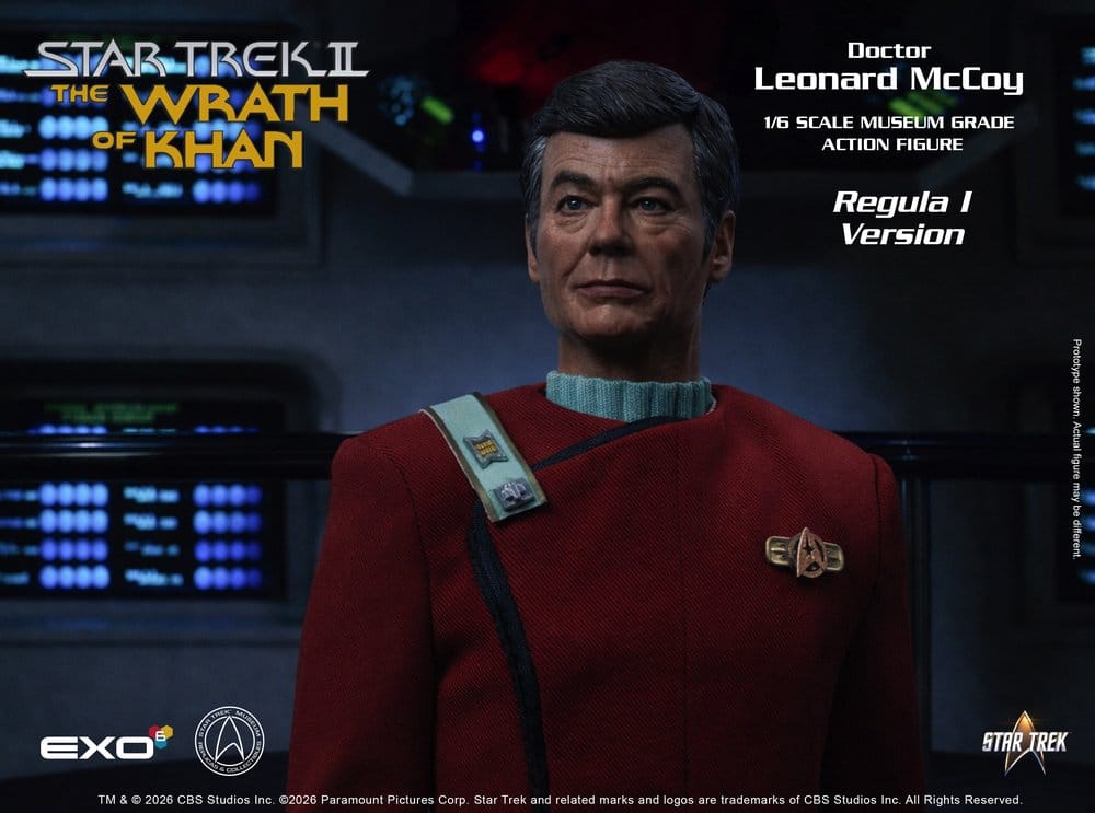 Star Trek II: Der Zorn des Khan Actionfigur 1/6 Dr. Leonard McCoy Regula I Version 30 cm - Preorder - ETA: 25.02.2027