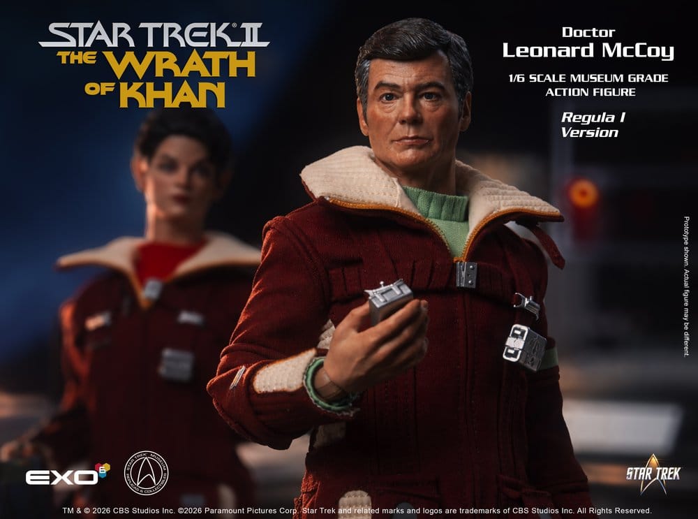 Star Trek II: Der Zorn des Khan Actionfigur 1/6 Dr. Leonard McCoy Regula I Version 30 cm - Preorder - ETA: 25.02.2027