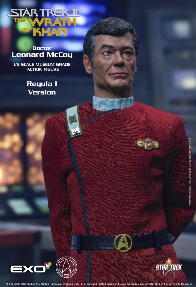 Star Trek II: Der Zorn des Khan Actionfigur 1/6 Dr. Leonard McCoy Regula I Version 30 cm - Preorder - ETA: 25.02.2027