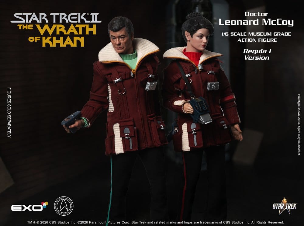 Star Trek II: Der Zorn des Khan Actionfigur 1/6 Dr. Leonard McCoy Regula I Version 30 cm - Preorder - ETA: 25.02.2027