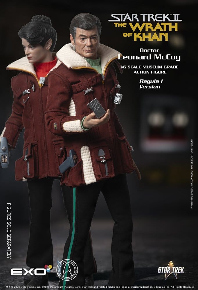 Star Trek II: Der Zorn des Khan Actionfigur 1/6 Dr. Leonard McCoy Regula I Version 30 cm - Preorder - ETA: 25.02.2027