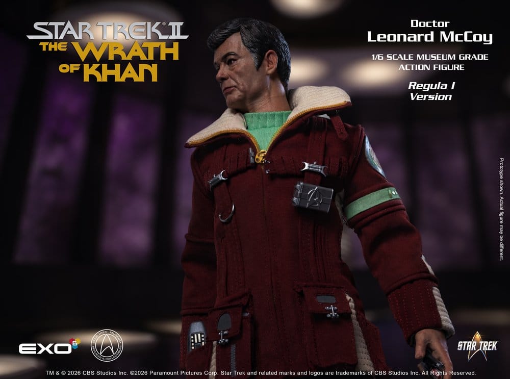 Star Trek II: Der Zorn des Khan Actionfigur 1/6 Dr. Leonard McCoy Regula I Version 30 cm - Preorder - ETA: 25.02.2027