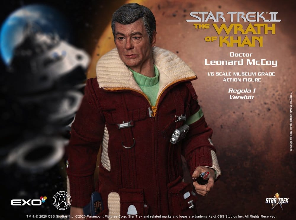 Star Trek II: Der Zorn des Khan Actionfigur 1/6 Dr. Leonard McCoy Regula I Version 30 cm - Preorder - ETA: 25.02.2027
