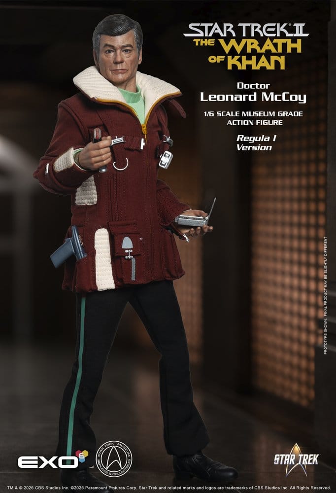 Star Trek II: Der Zorn des Khan Actionfigur 1/6 Dr. Leonard McCoy Regula I Version 30 cm - Preorder - ETA: 25.02.2027
