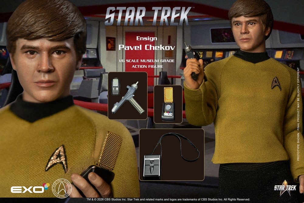 Star Trek: Die Original-Serie Actionfigur 1/6 Ensign Pavel Chekov 30 cm - Preorder - ETA: 25.05.2027
