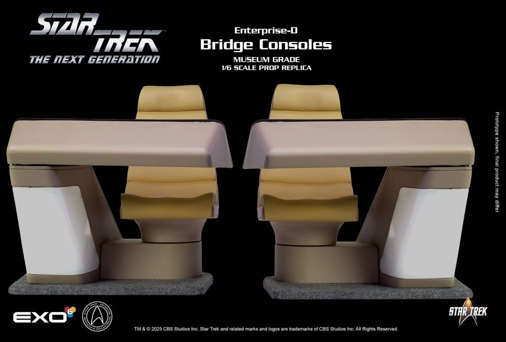 Star Trek: The Next Generation Replik 1/6 Enterprise-D Bridge Consoles Set - Preorder - ETA: 28.12.2026