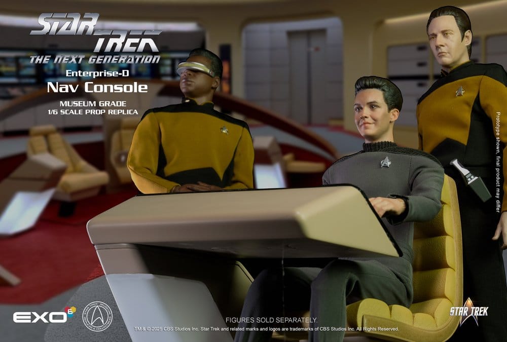 Star Trek: The Next Generation Replik 1/6 Enterprise-D Bridge Consoles Set - Preorder - ETA: 28.12.2026