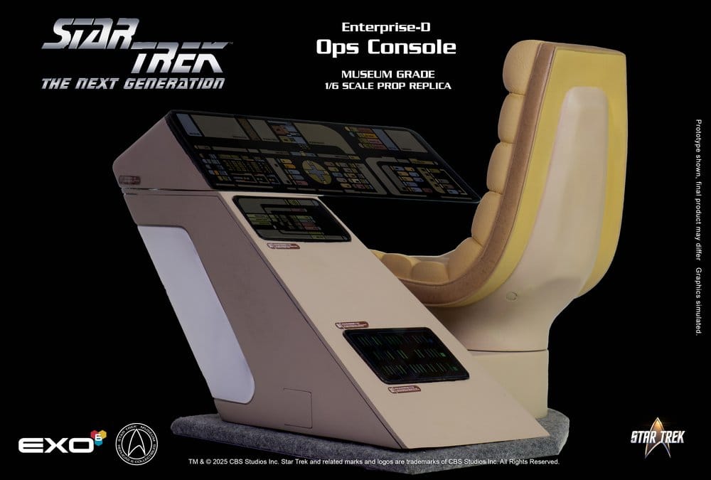 Star Trek: The Next Generation Replik 1/6 Enterprise-D Bridge OPS Console - Preorder - ETA: 28.12.2026