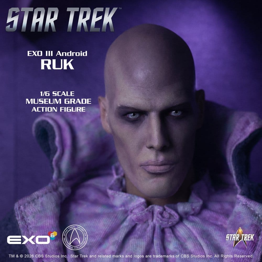 Star Trek: Raumschiff Enterprise Actionfigur 1/6 Ruk EXO III Android 33 cm - Preorder - ETA: 25.02.2027